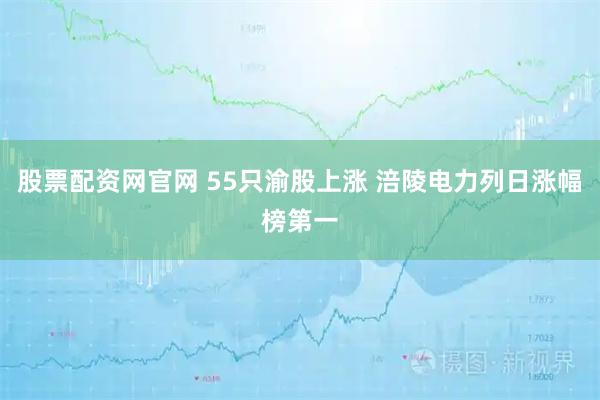 股票配资网官网 55只渝股上涨 涪陵电力列日涨幅榜第一